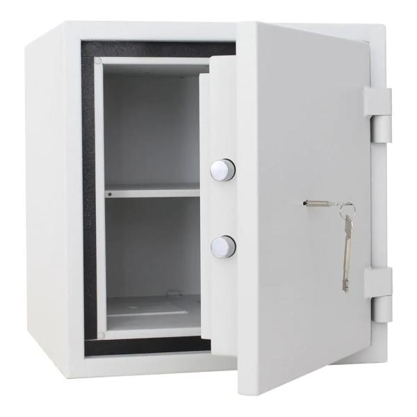 Rottner feuersicherer Dokumententresor S2 Fire Safe 40 Doppelbartschloss grau  T06017